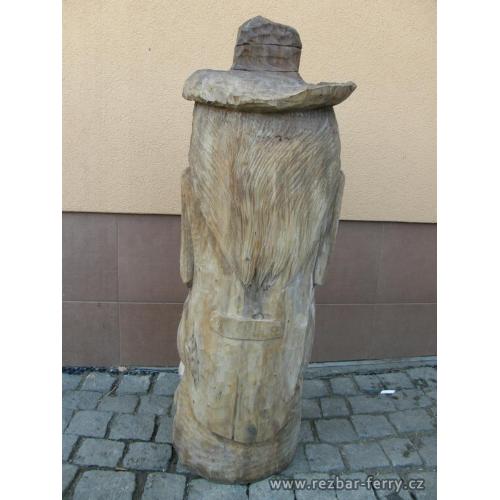 Vodník brčálník - zezadu
